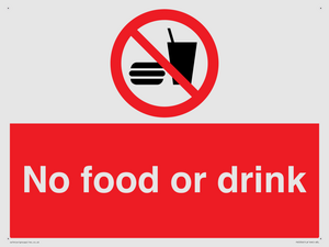 No food or drink